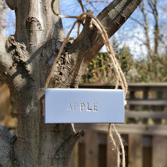Apple Tree Gray Tag